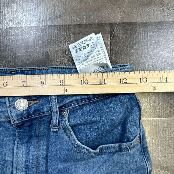 Levi’s 721 Women’s Size 27 High Rise Skinny Jeans Blue Medium Wash Denim Stretch - Picture 7 of 9